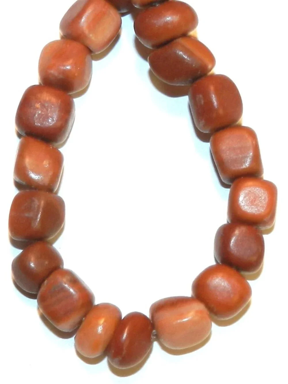 NG1376 Red Malachite Small 4mm - 7mm Polished Nugget Pebble Marble Gemstone Bead
